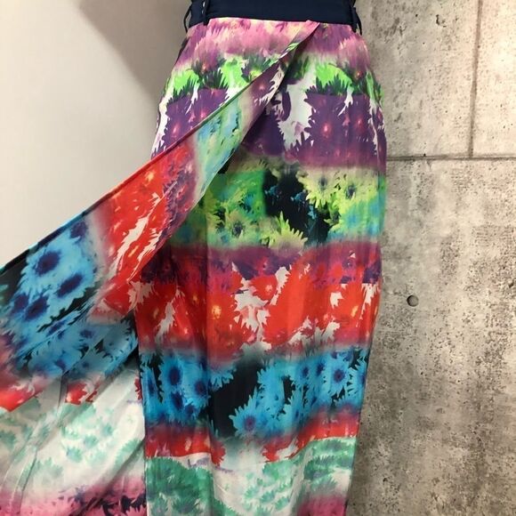 🚨 W118 Walter Baker Multicolor Floral Maxi Skirt - Picture 3 of 10